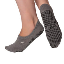 Charger l&#39;image dans la galerie, low full coverage grip socks in charcoal color
